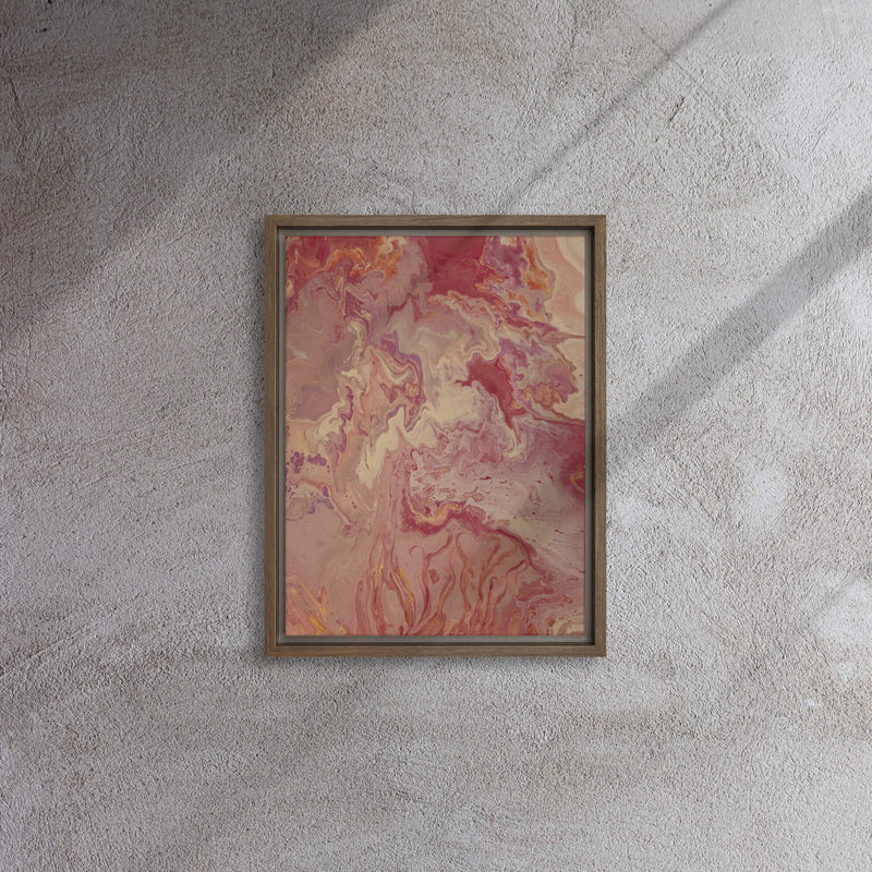 Inner peace - Print on framed canvas - Calms restless thoughts and emotions -