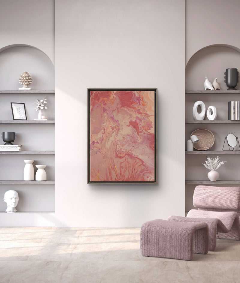Inner peace - Print on framed canvas - Calms restless thoughts and emotions -