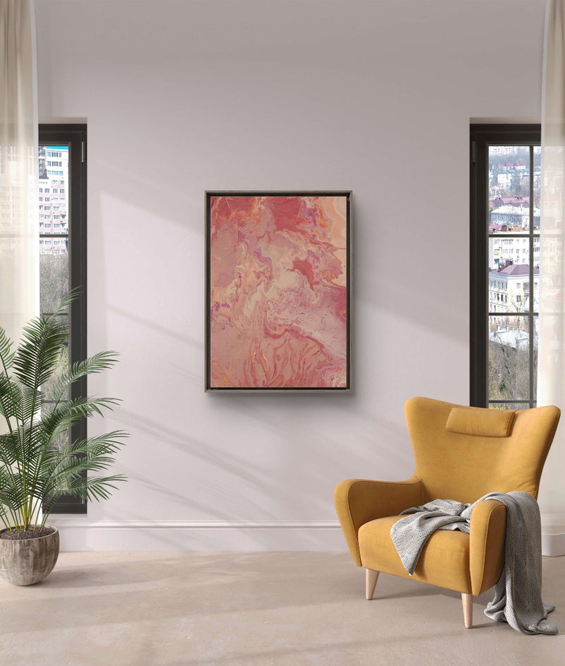 Inner peace - Print on framed canvas - Calms restless thoughts and emotions -