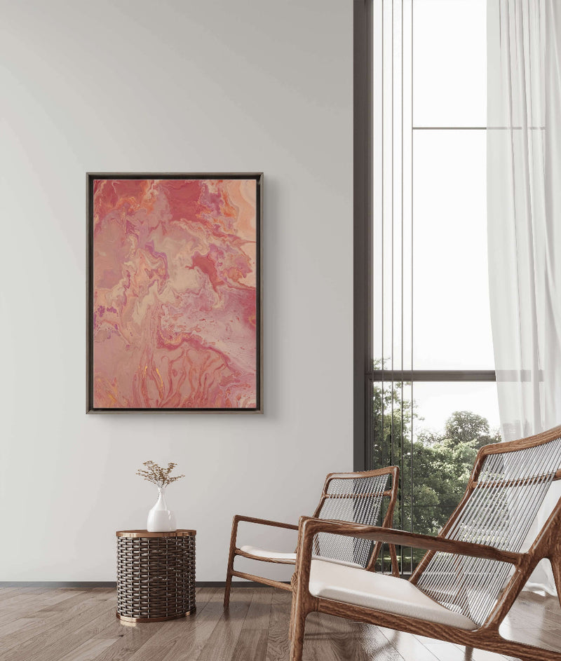 Inner peace - Print on framed canvas - Calms restless thoughts and emotions -