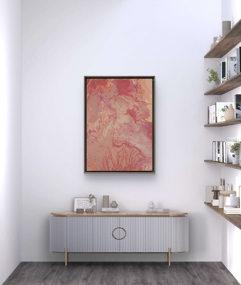 Inner peace - Print on framed canvas - Calms restless thoughts and emotions -