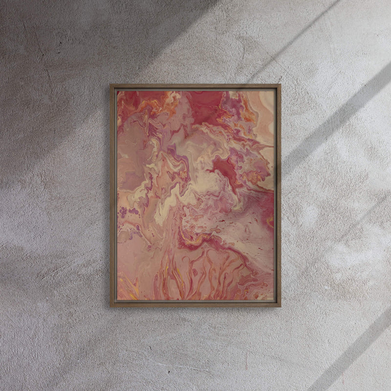 Inner peace - Print on framed canvas - Calms restless thoughts and emotions -