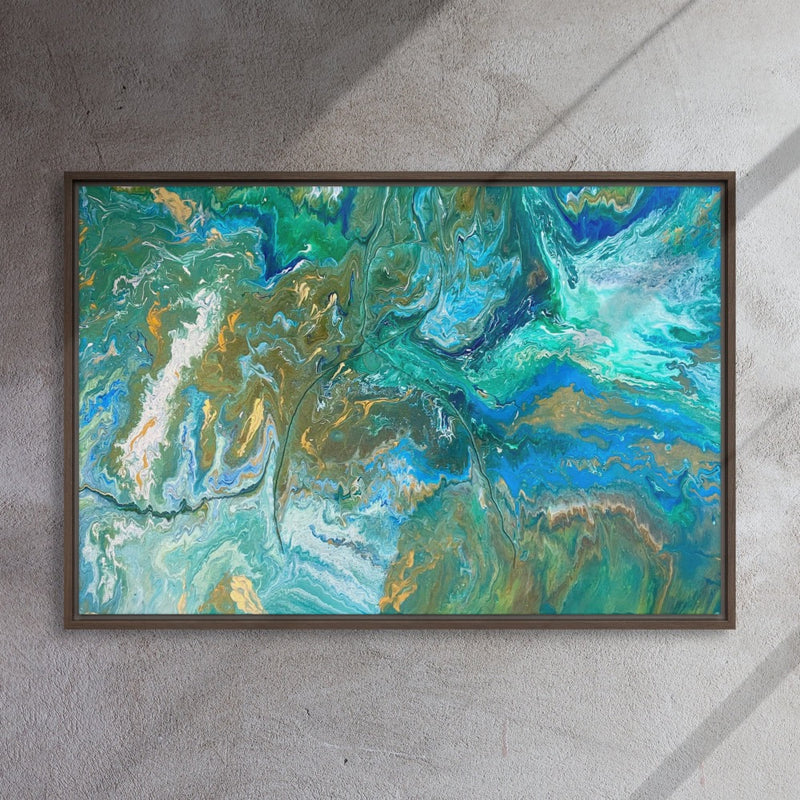 StressTransformation / Umwandlung/ Преображение Print on Framed Canvas - Creative Inspiration -
